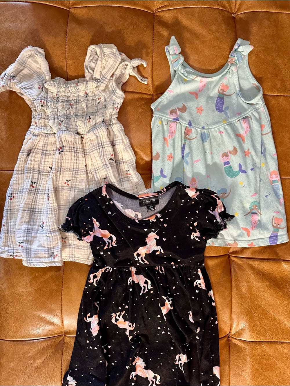 Cat & Jack Black Unicorn Dress with Pink Accents - Girls